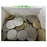 GROUP OF 50 ASSTD FOREIGN COINS