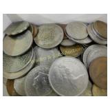 GROUP OF 50 ASSTD FOREIGN COINS
