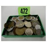 GROUP OF 50 ASSTD FOREIGN COINS