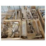 GROUP OF 4 BOXES OF ASSTD TOOLS, TRAPS ETC
