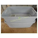 GROUP OF ASSTD TUBS AND STORAGE CONTAINERS