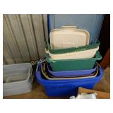 GROUP OF ASSTD STORAGE TUBS IN VARIOUS