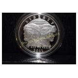 2011 PROOF US ARMY COMMEMORATIVE SILVER DOLLAR