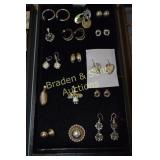 GROUP OF 30 STERLING SILVER EARRINGS AND PENDANTS