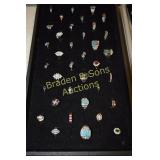 GROUP OF 36 LADIES RINGS