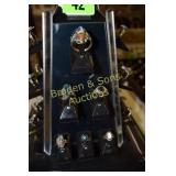 GROUP OF 24 LADIES STERLING SILVER RINGS