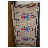 NATIVE AMERICAN 60" X 28" RUG