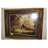 GROUP OF TWO 11" X 15" FRAMED PRINTS