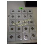 GROUP OF 20 LIBERTY HEAD SILVER DIMES