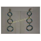 LADIES SOUTHWEST STYLE STERLING SILVER, TURQUOISE