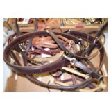 GROUP OF 5 NEW HIGH QUALITY LEATHER BRIDLES