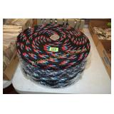 GROUP OF 6 ROLLS OF NYLON BRAIDED BELT MATERIAL