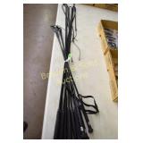 GROUP OF 5 HORSE WHIPS AND 5 QUIRTS