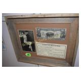 FRAMED 13" X 10" CONTEMPORARY LICENSE FOR