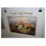 UNFRAMED 12" X 17" ARTIST SIGNED TIM COX WESTERN