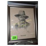 GROUP OF 2 FRAMED 8" X 10" JOHN WAYNE PRINTS BY