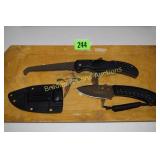 GROUP OF 2 CAMILLUS NEW FIXED BLADE KNIVES