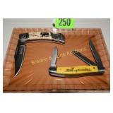 GROUP OF 2 NEW FOLDING POCKET KNIVES.