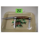 NEW WINCHESTER 3 BLADED FOLDING POCKET KNIFE