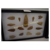 GROUP OF 15 NATIVE AMERICAN POINTS FOUND IN