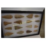 GROUP OF 16 NATIVE AMERICAN POINTS FOUND IN MENARD