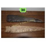 GROUP OF 2 REINHARDT "GREY GHOST" FLINT HEAD