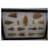 GROUP OF 15 NATIVE AMERICAN POINTS FOUND IN