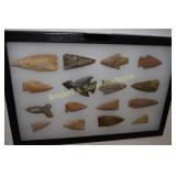 GROUP OF 16 NATIVE AMERICAN POINTS FOUND