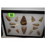 GROUP OF 14 NATIVE AMERICAN POINTS FOUND IN