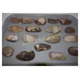 GROUP OF 18 NATIVE AMERICAN TURTLE BACK