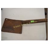 ANTIQUE MEAT CLEAVER.