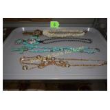 TRAY OF ASSTD COSTUME JEWELRY.