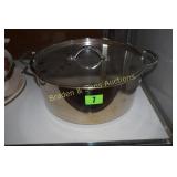 SOUP POT AND SERVING DISH.