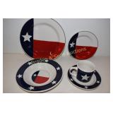 TOTALLY  TODAY TEXAS THEMED DINNERWARE, SERVICE