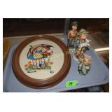 TRAY OF ASSTD COLLECTIBLE HUMMEL FIGURINES AND