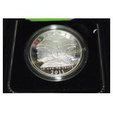 US PROOF 2011 US ARMY COMMEMORATIVE SILVER DOLLAR