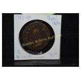 PAPAL STATES 1797-1799 FIVE BAICOCCHI COIN