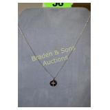 LADIES STERLING SILVER AND 10K ROSE GOLD