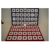 GROUP OF 56 US 1943 STEEL WHEAT PENNIES