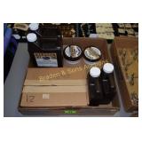 BOX OF ASSTD LEATHER MAINTENANCE SUPPLIES