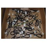 GROUP OF 50 HAND BRAIDED HORSEHAIR KEYCHAINS