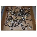 GROUP OF 50 HAND BRAIDED HORSE HAIR KEY CHAINS