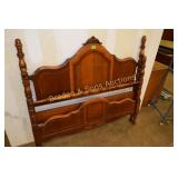 VINTAGE FULL SIZE HEADBOARD AND FOOTBOARD
