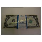 GROUP OF 100 CRISP UNCIRCULATED SERIES 1963