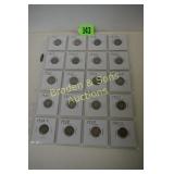 GROUP OF 20 US SILVER MERCURY DIMES, 1917-1929