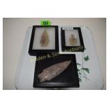 NATIVE AMERICAN 3" SIDENOTCH POINT, VERY RARE 5"