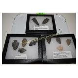 GROUP OF 10 NATIVE AMERICAN POINTS FROM EARLY