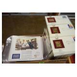 GROUP OF APPROX 110 - 22K GOLD PLATED 1ST DAY OF