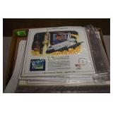 GROUP OF APPROX 50 US STAMPS ON DISPLAY CARDS