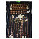 GROUP OF 2 TRAYS OF ASSTD COPPER BRACELETS